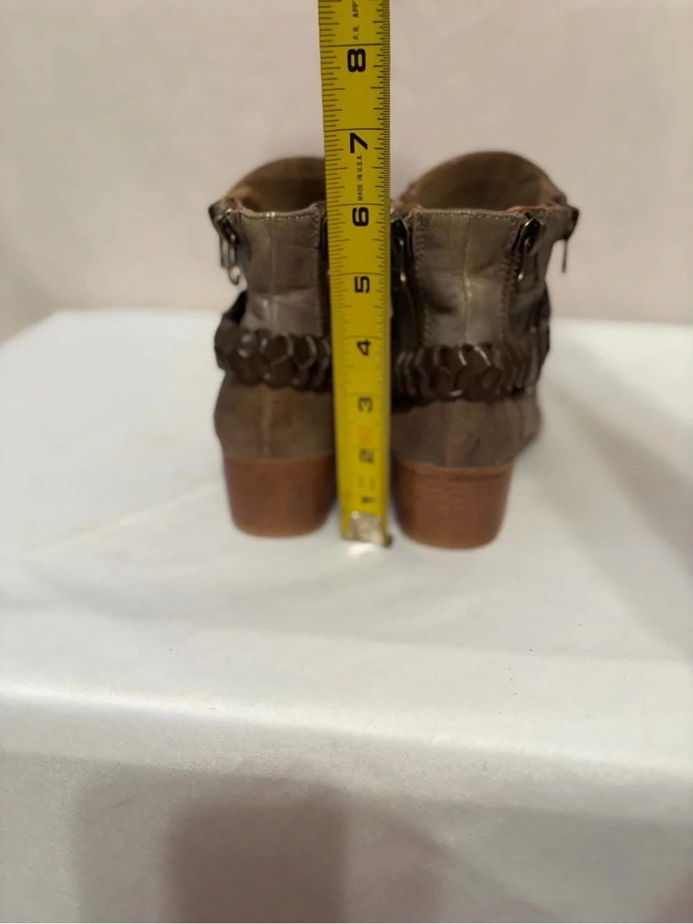 Boutique by Corkys Women’s Brown Braided Strap Ankle Boots